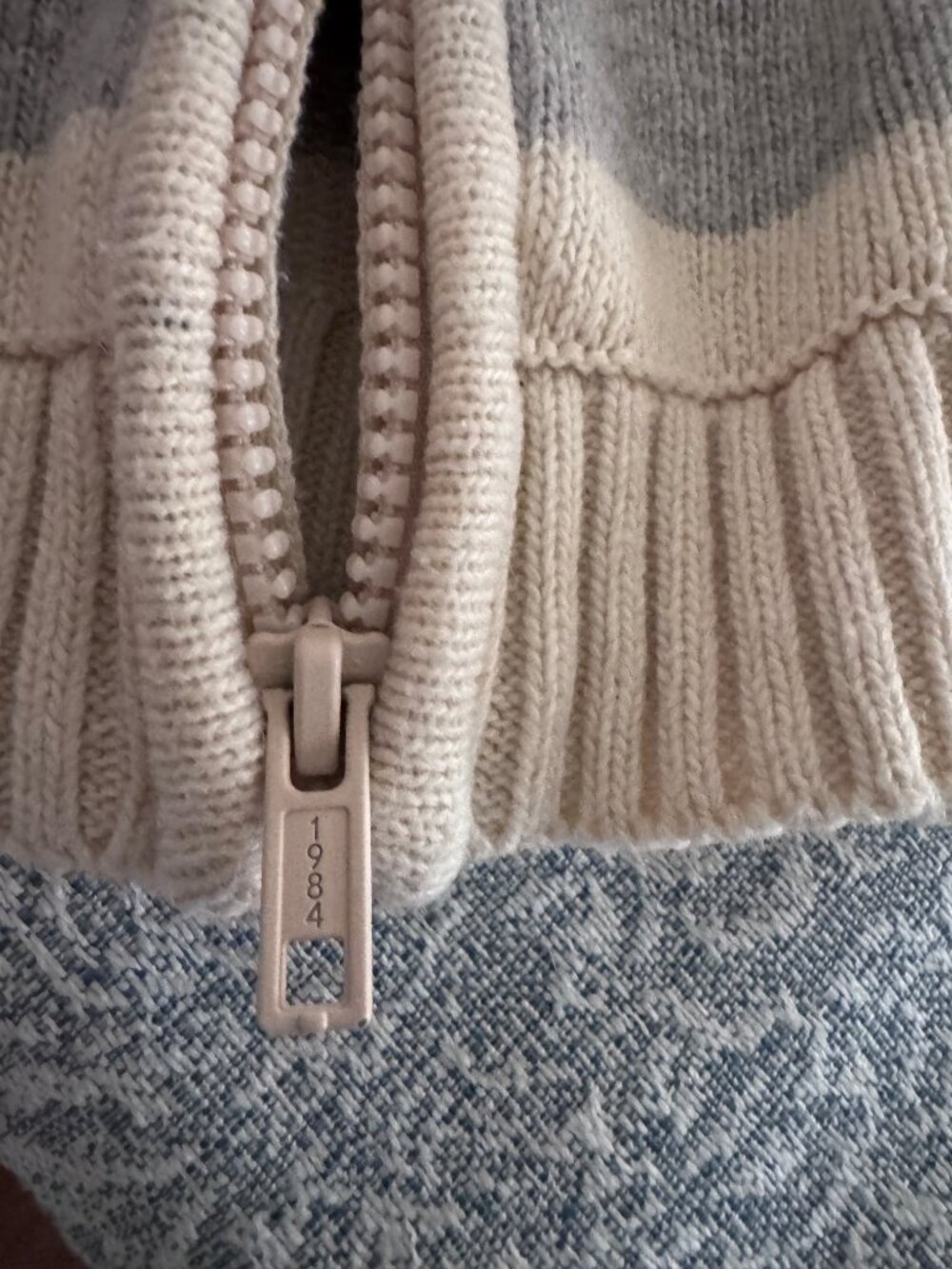 Brandy Melville Alana Striped Zip-Up Knit Hoodie Cardigan Sweater Size S/OS - Picture 12 of 16